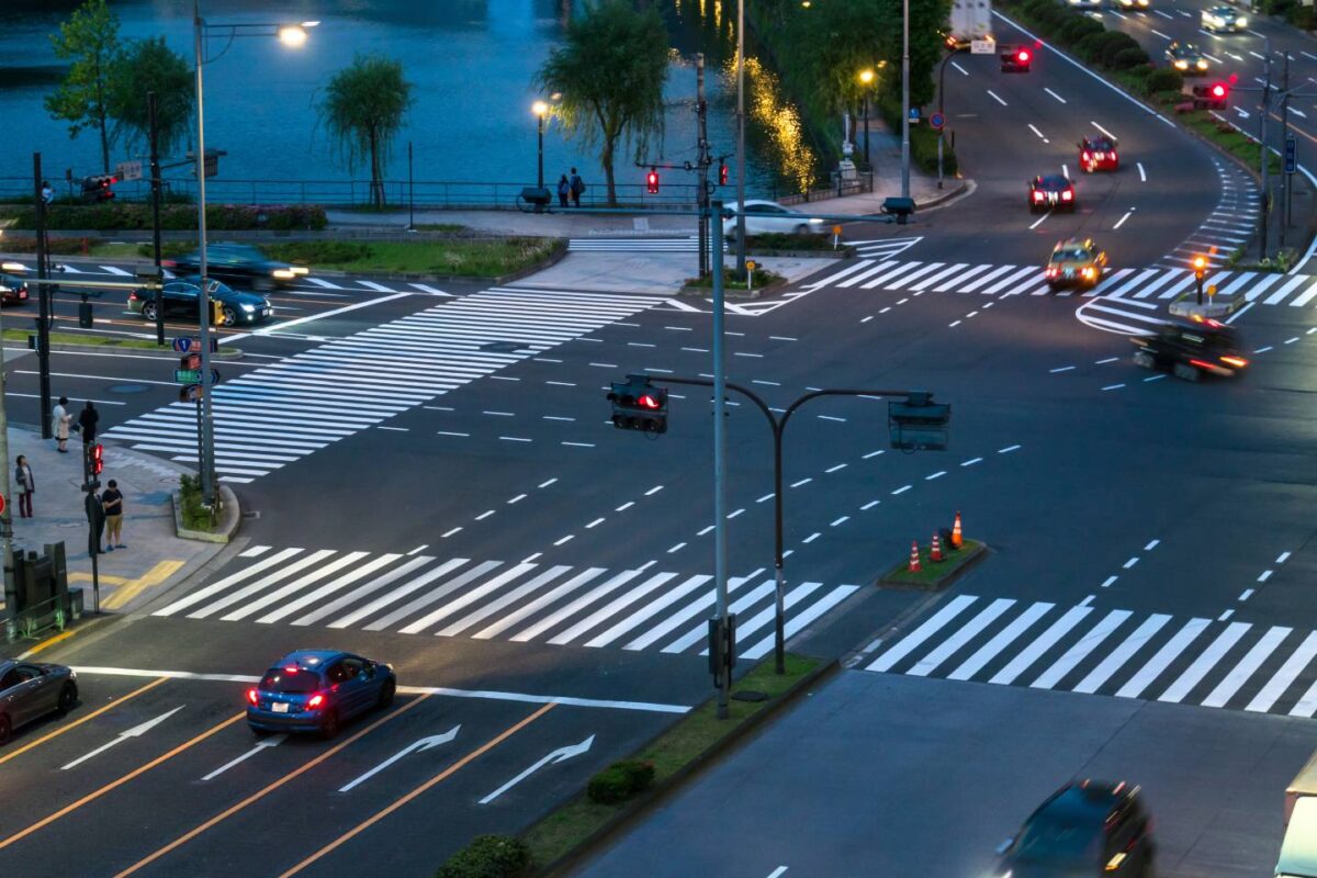 Intersection en zone urbaine 
