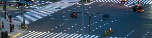 Intersection en zone urbaine